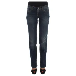 Costume National Chic Blue Regular Fit Designer Jeans