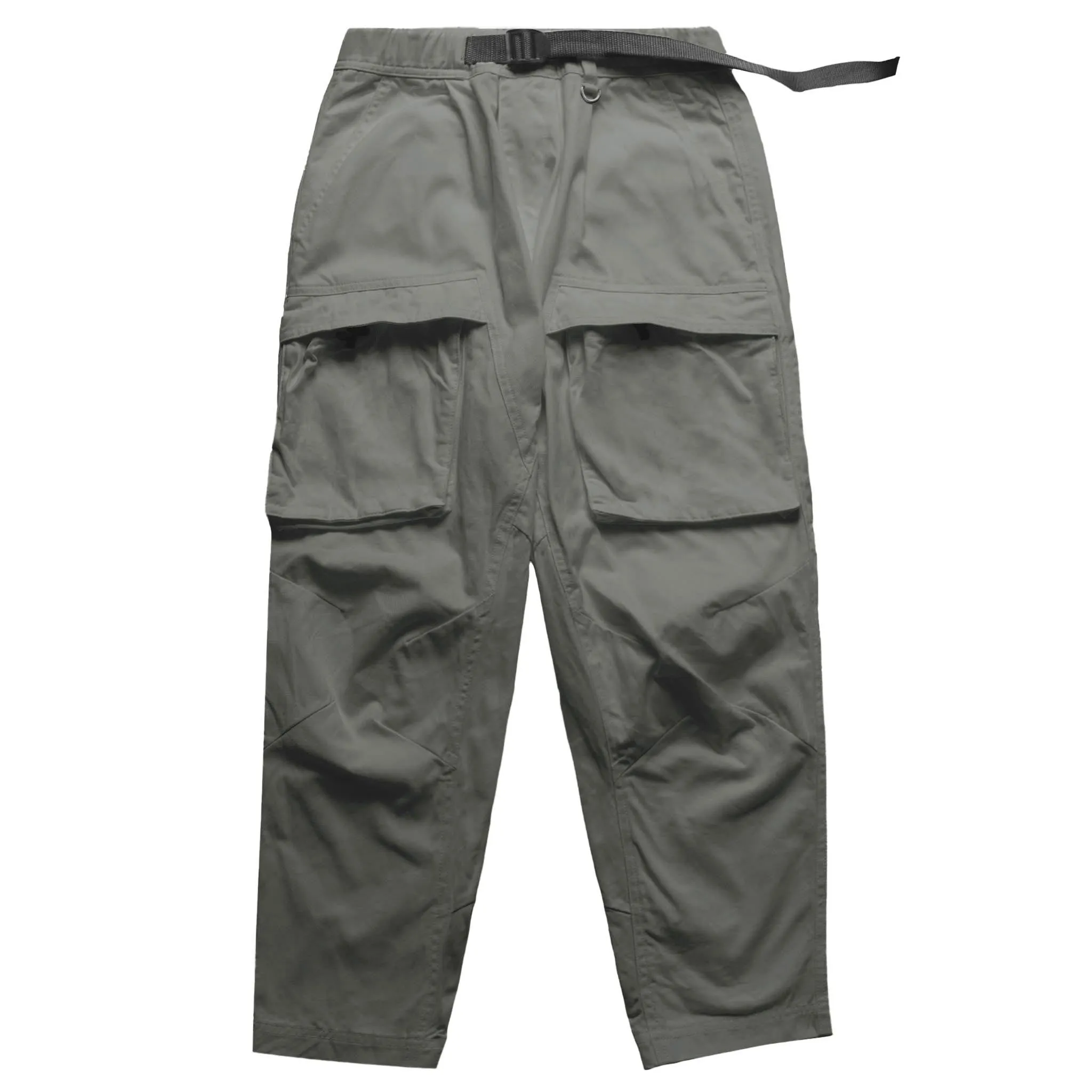 Cropped Belted Cargo Pants