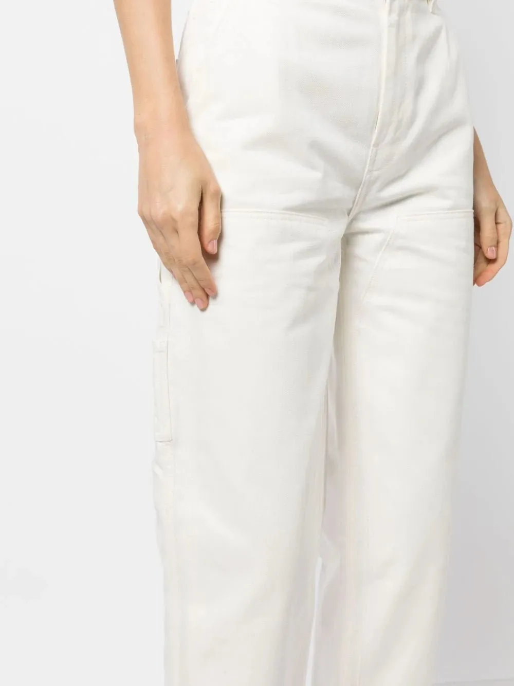 cropped straight-leg jeans