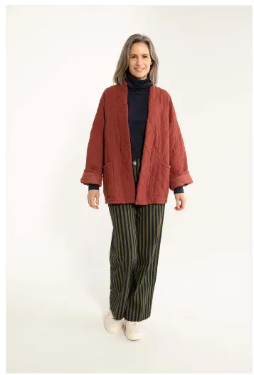 Danefae danekatrin quilt jacket swedish red