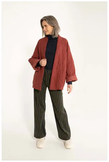 Danefae danekatrin quilt jacket swedish red