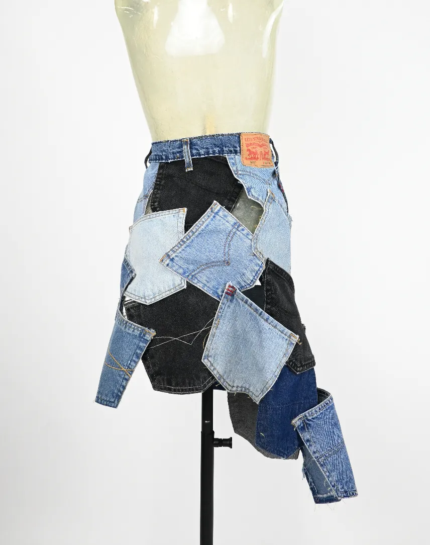 Denim Pocket Skirt (you choose waist size)