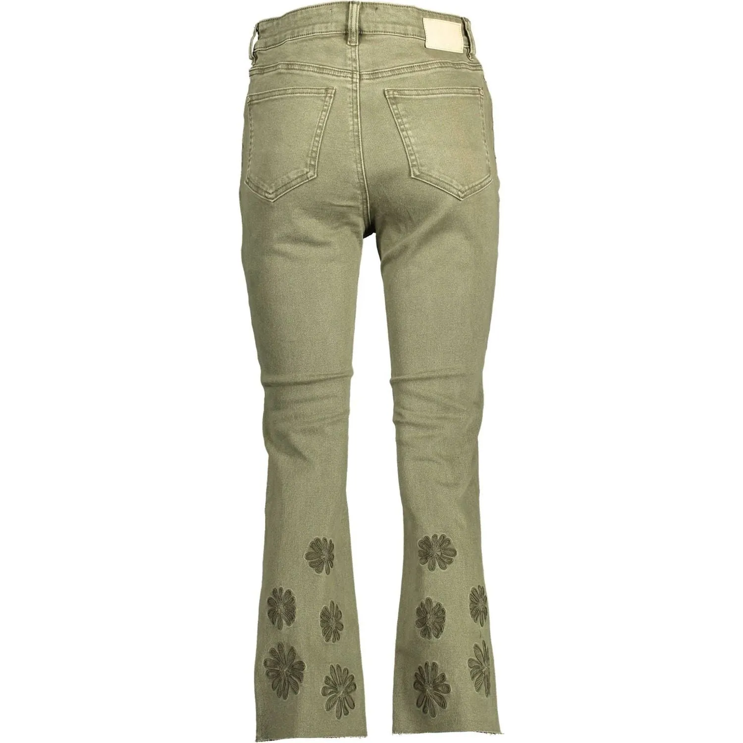 Desigual Green Cotton Women Jeans