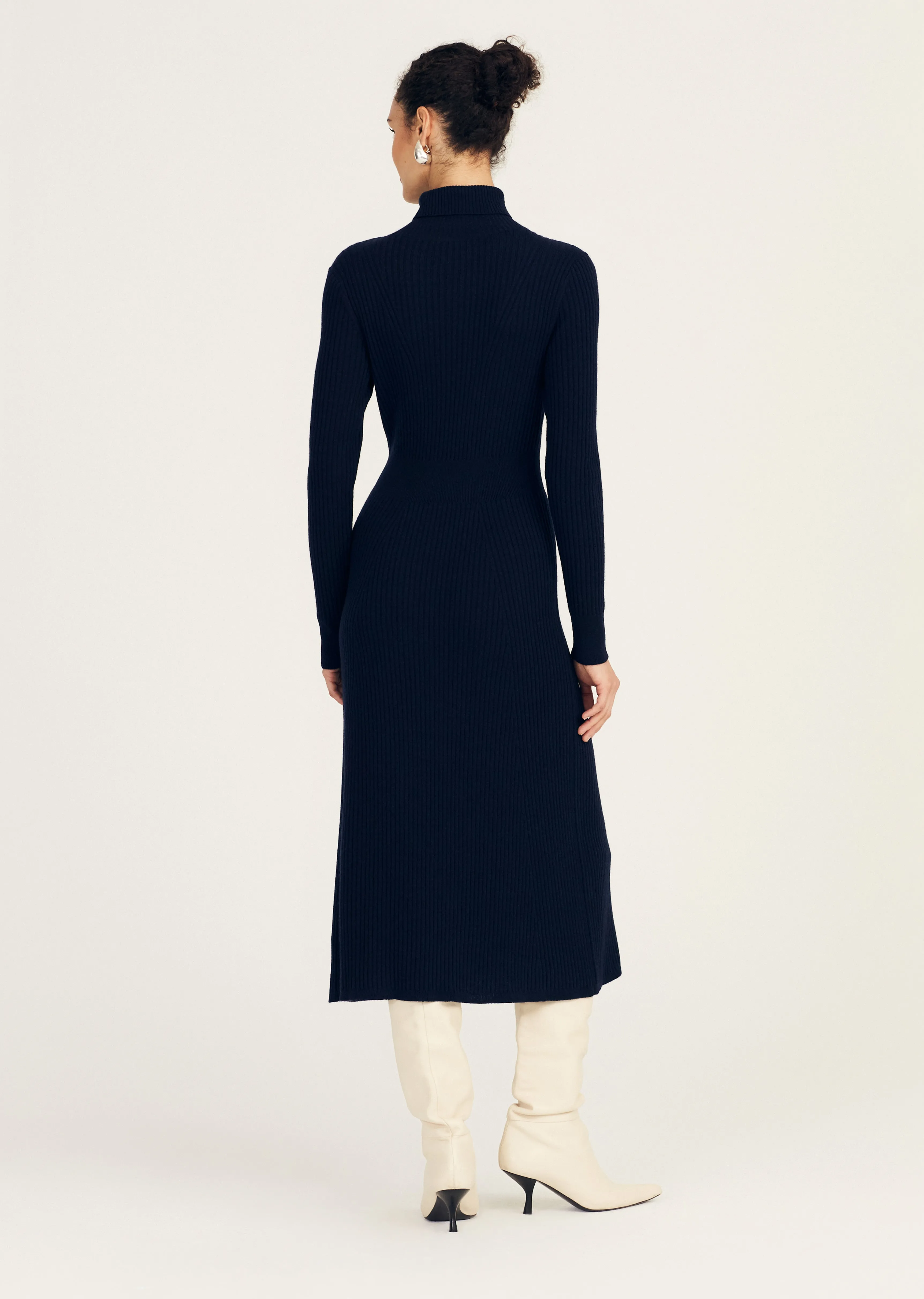 Diana Turtleneck Dress - Midnight