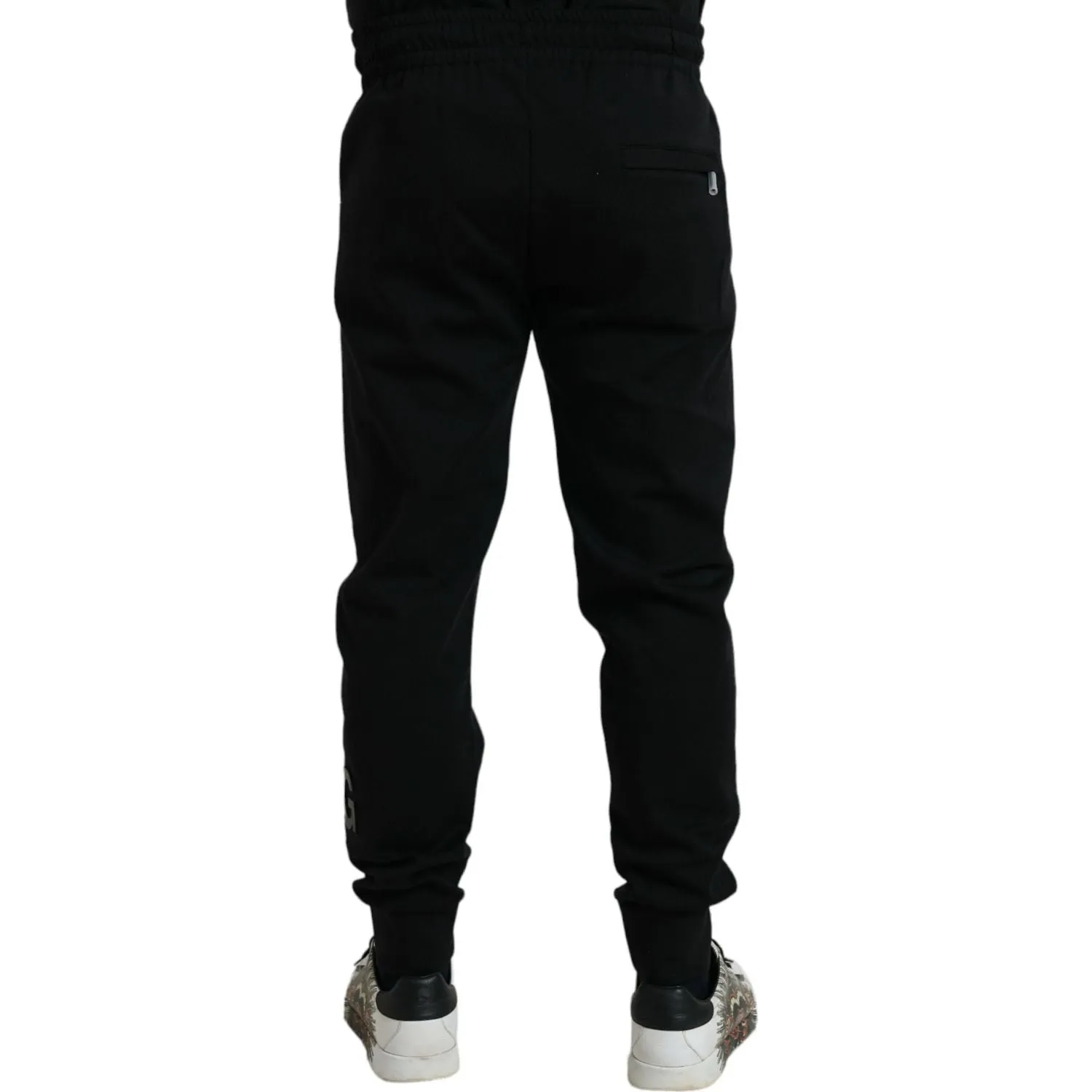 Dolce & Gabbana Elegant Black Jogger Pants - Cotton & Nylon Blend