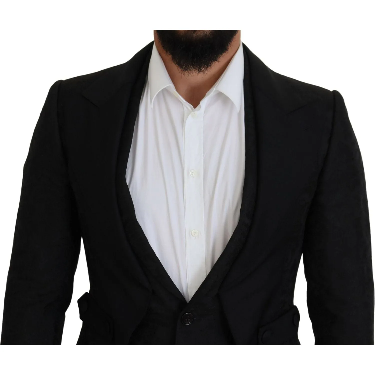 Dolce & Gabbana Elegant Black Martini Suit for the Modern Man