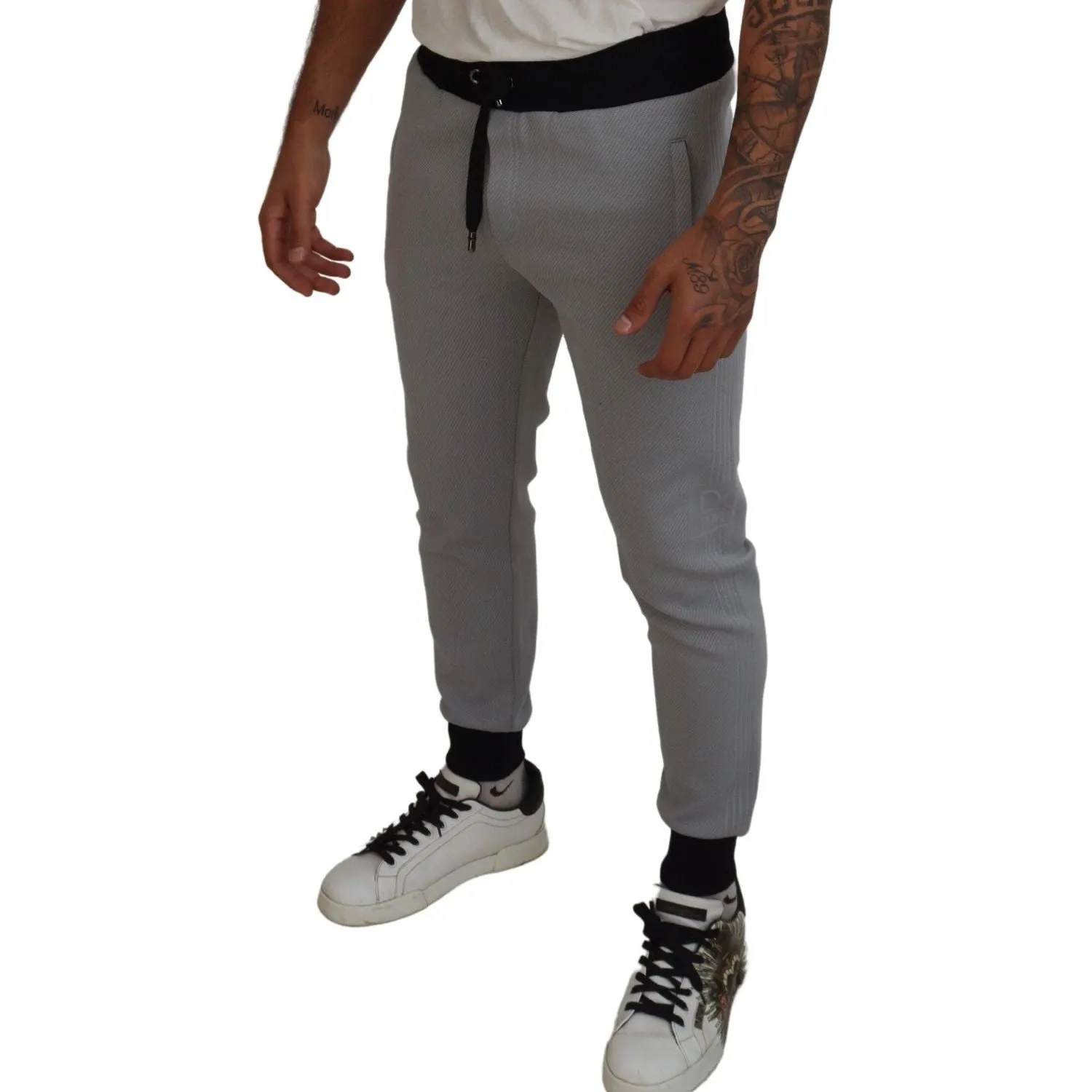 Dolce & Gabbana Elegant Grey Jogger Pants