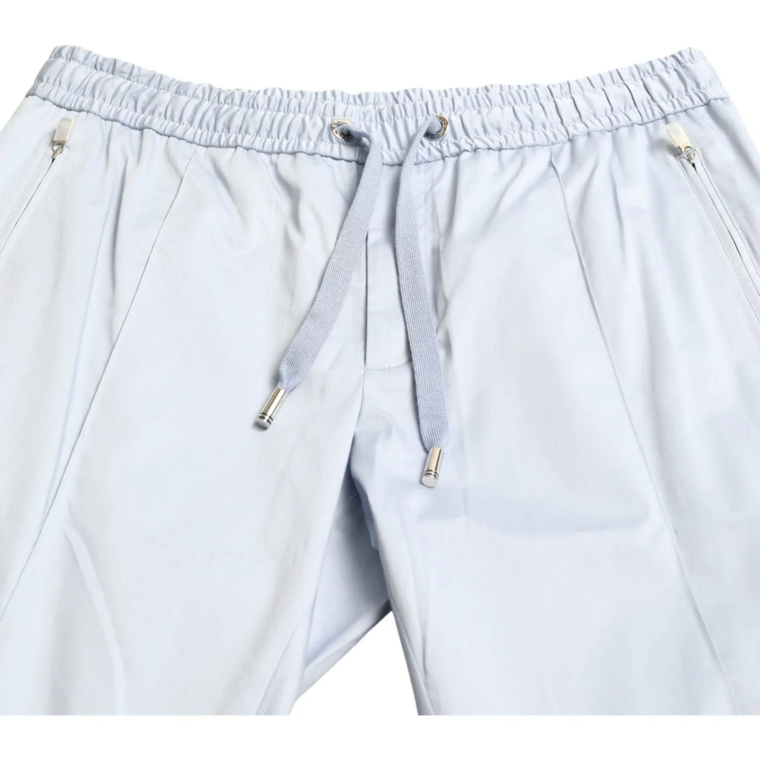 Dolce & Gabbana Elegant Light Blue Jogger Pants for Men