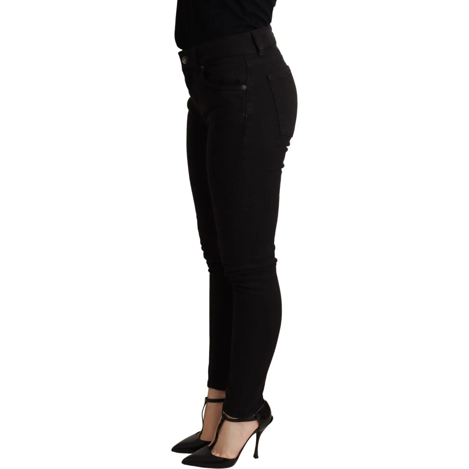 Dolce & Gabbana Elegant Slim Black Skinny Jeans