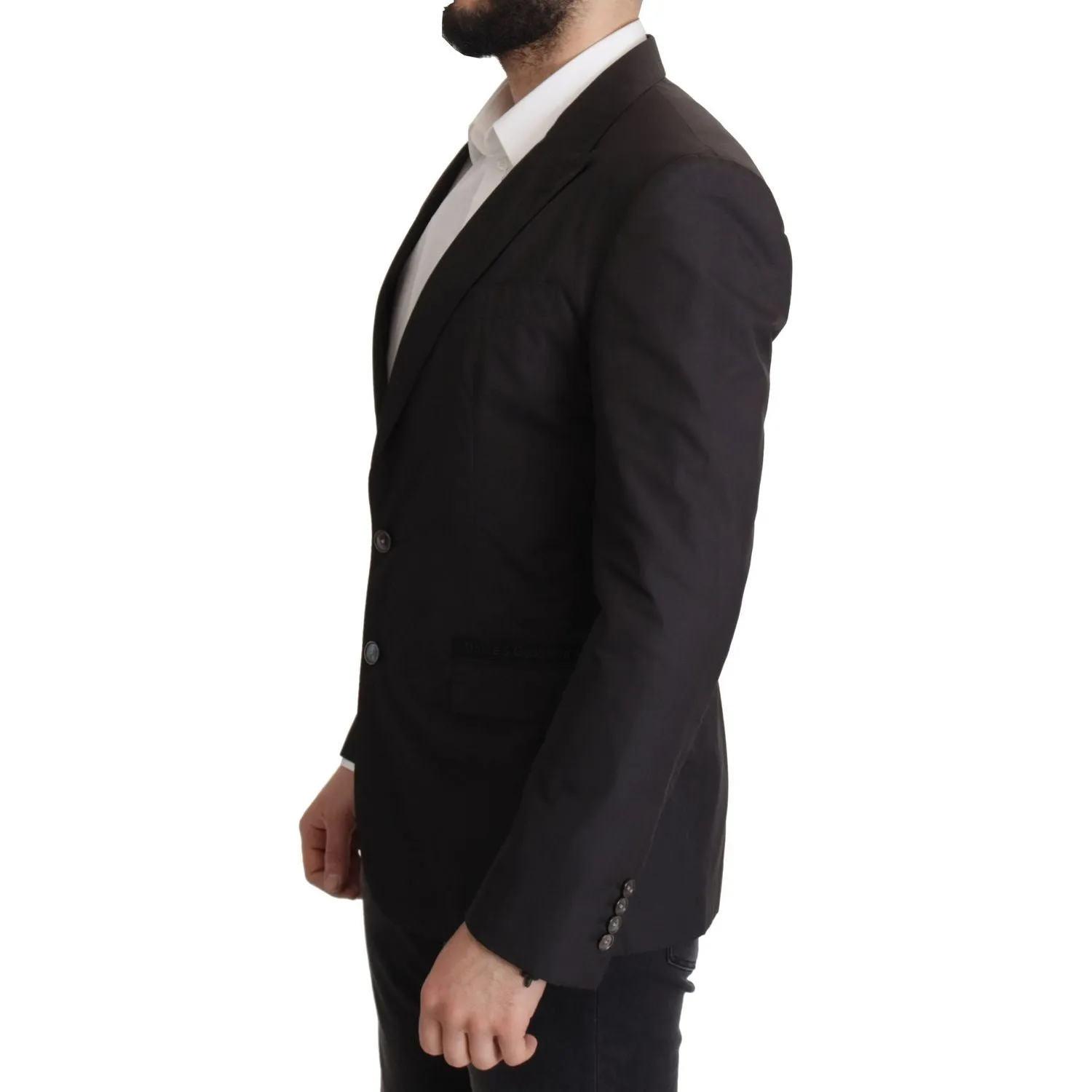 Dolce & Gabbana Elegant Taormina Black Cotton Blazer