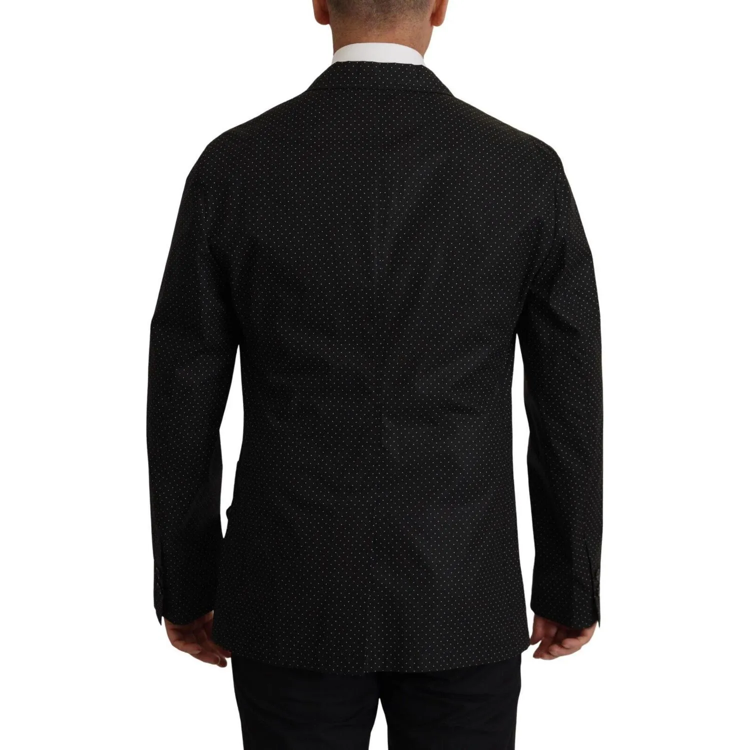 Dolce & Gabbana Polka Dot Slim Double-Breasted Blazer