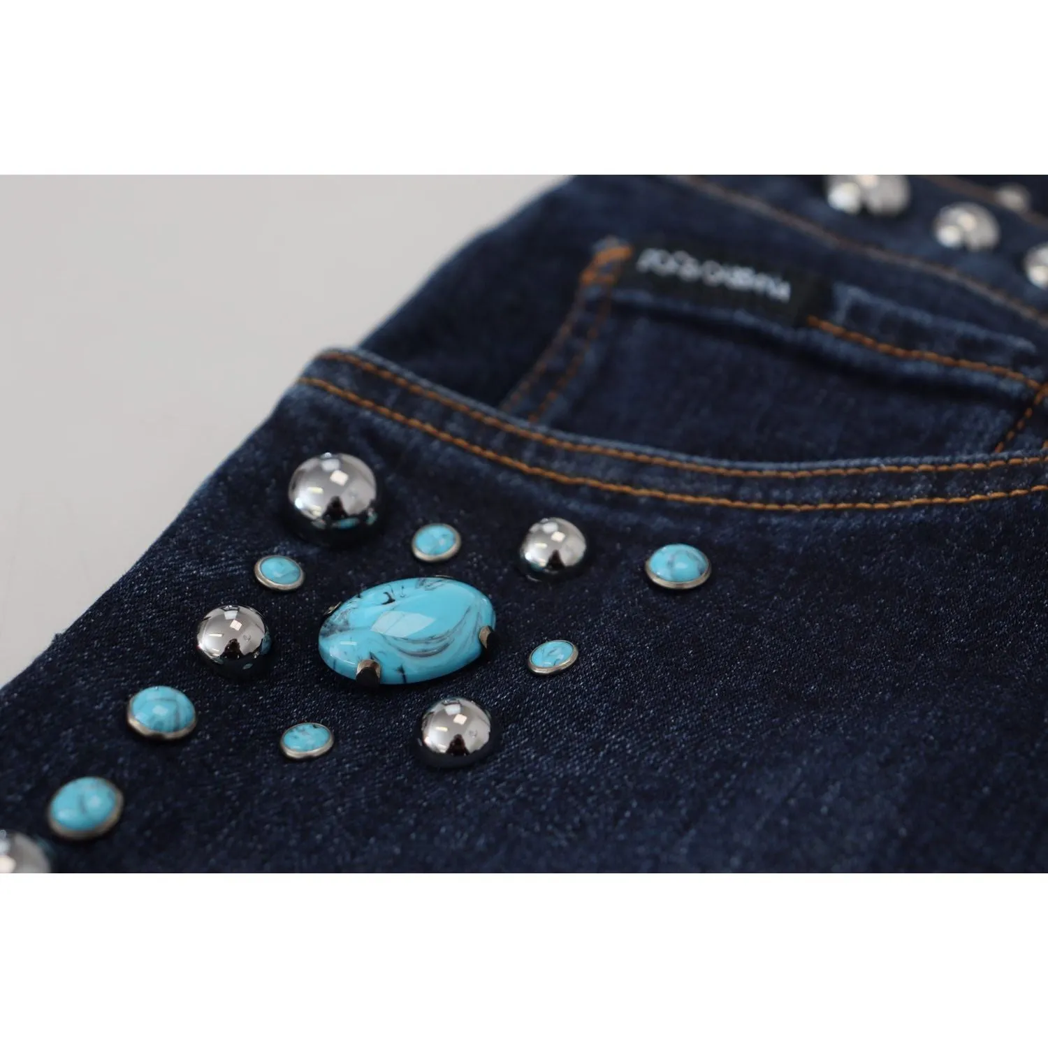 Dolce & Gabbana Studded Opulence Denim Jeans