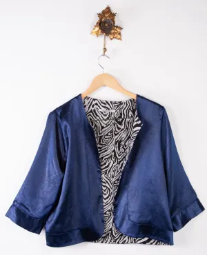 Dollys Laundry Kimono Style Jacket Dark Blue Size S