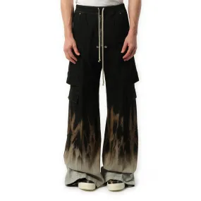 Double Cargo Jumbo Bela Pants in Black/Terra