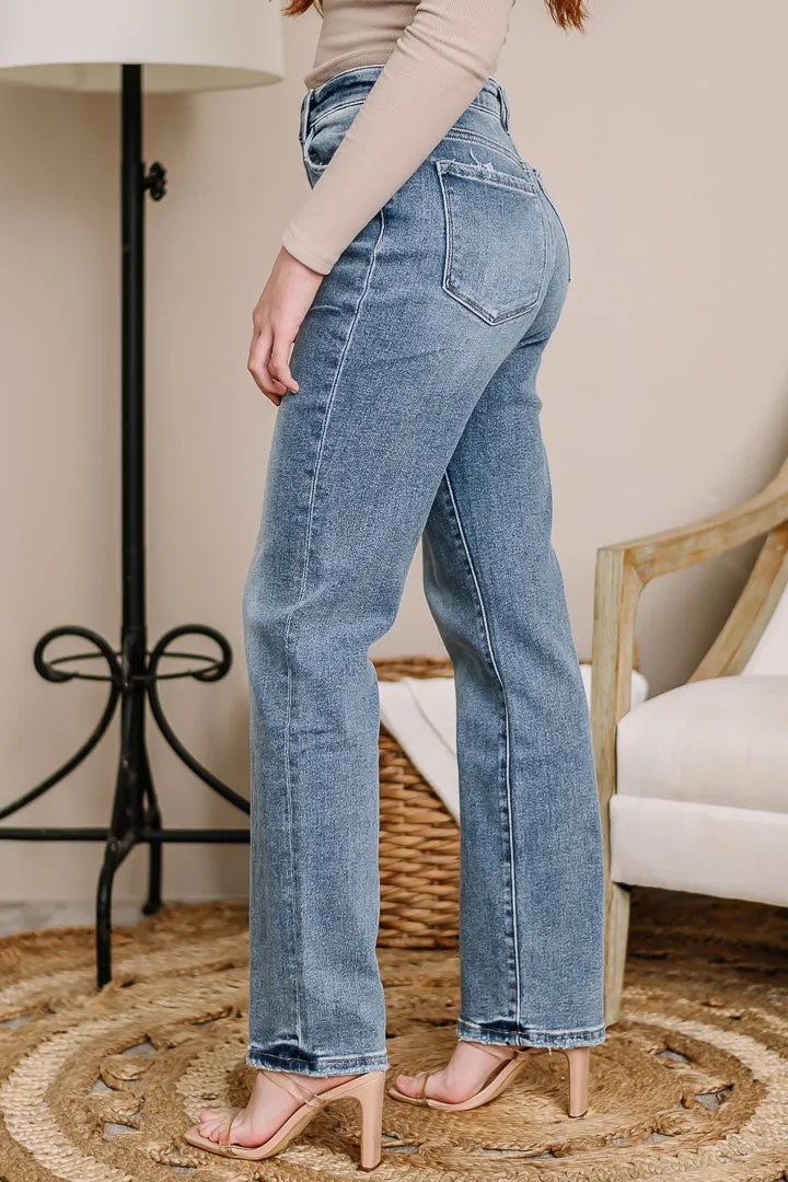 Dream Girl High Rise Straight Jeans