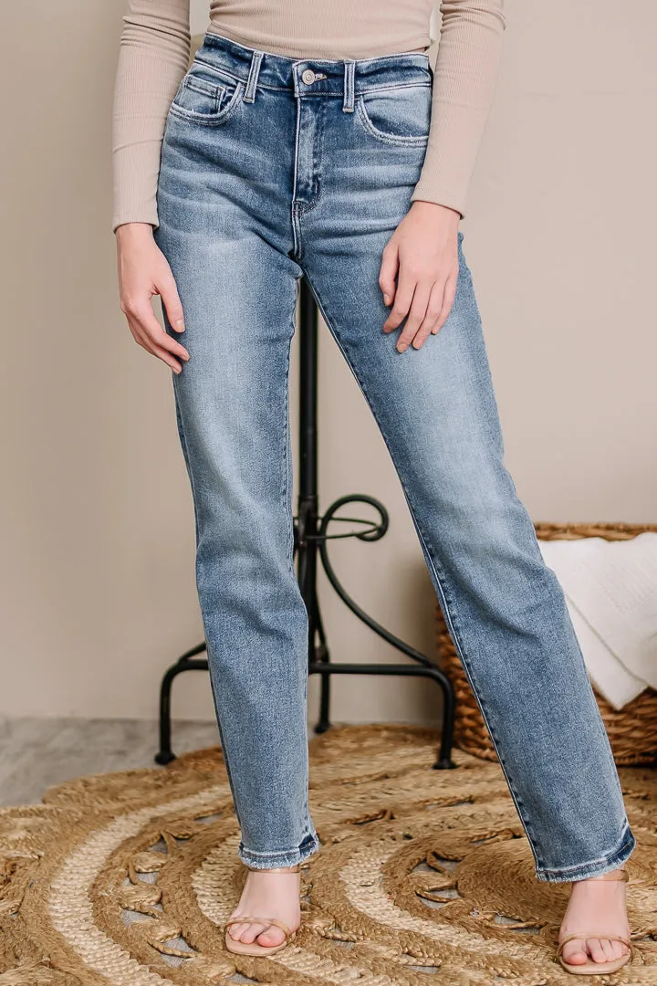 Dream Girl High Rise Straight Jeans