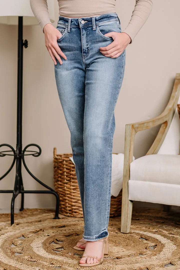 Dream Girl High Rise Straight Jeans