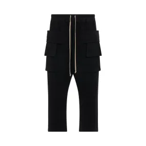 DRKSHDW Creatch Cargo Cropped Knit Pants in Black