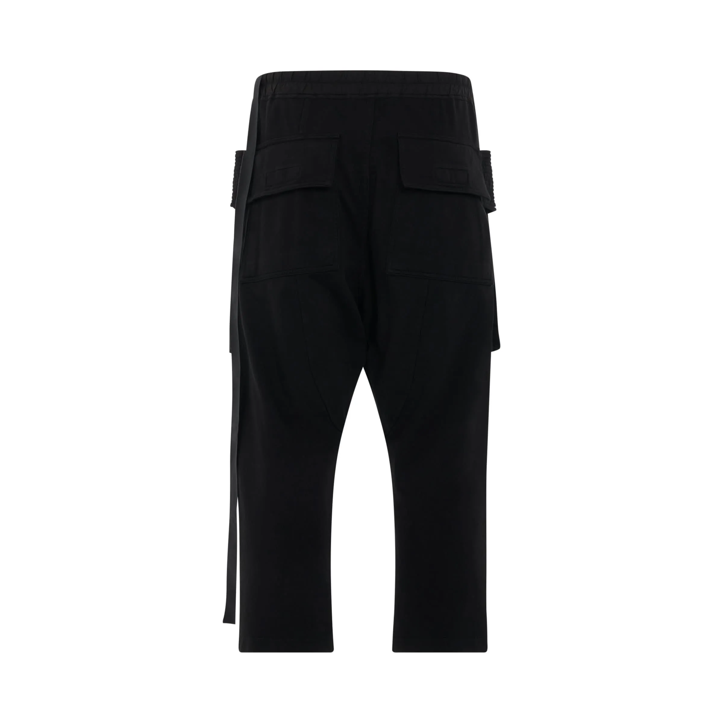 DRKSHDW Creatch Cargo Cropped Knit Pants in Black