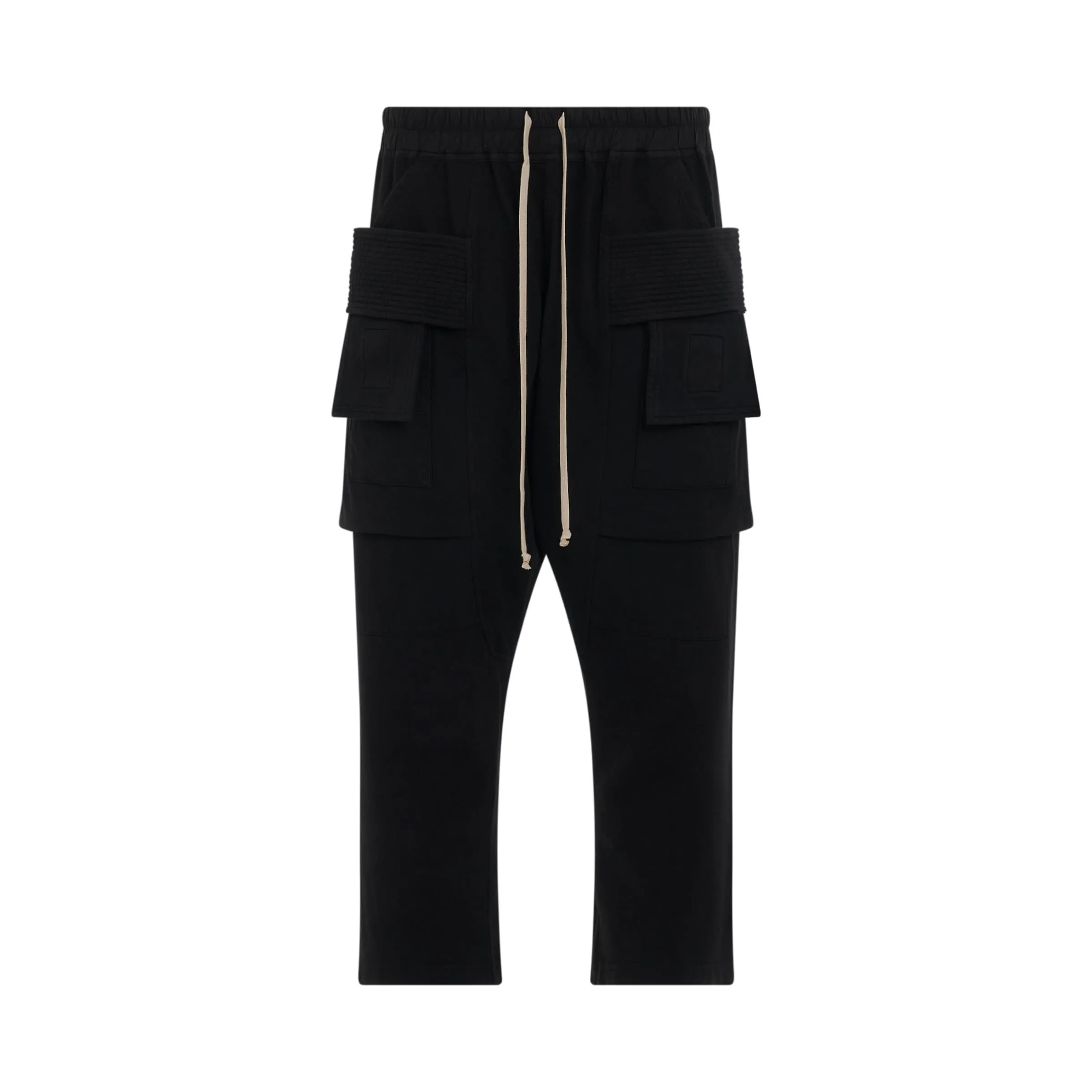 DRKSHDW Creatch Cargo Cropped Knit Pants in Black