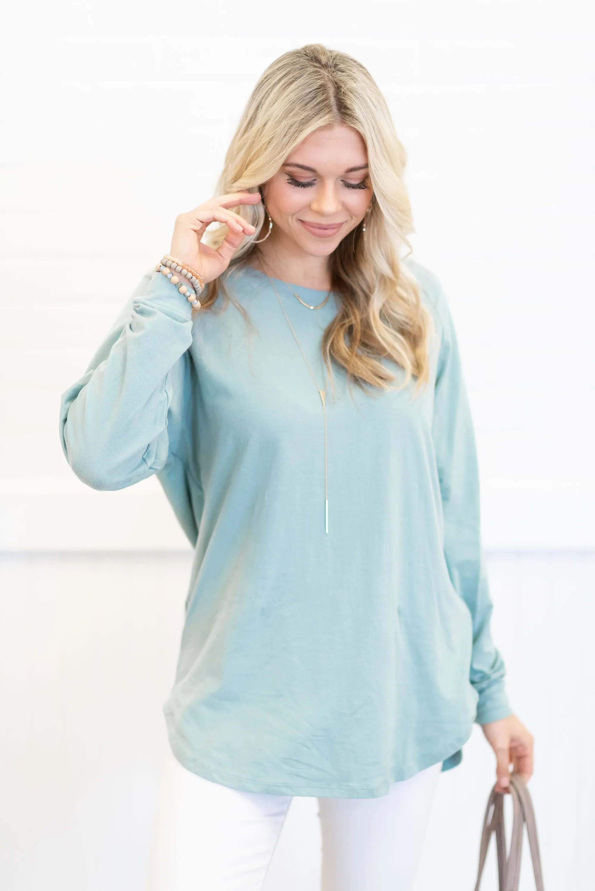 Easy Like Sunday Mineral Mint Green Tunic