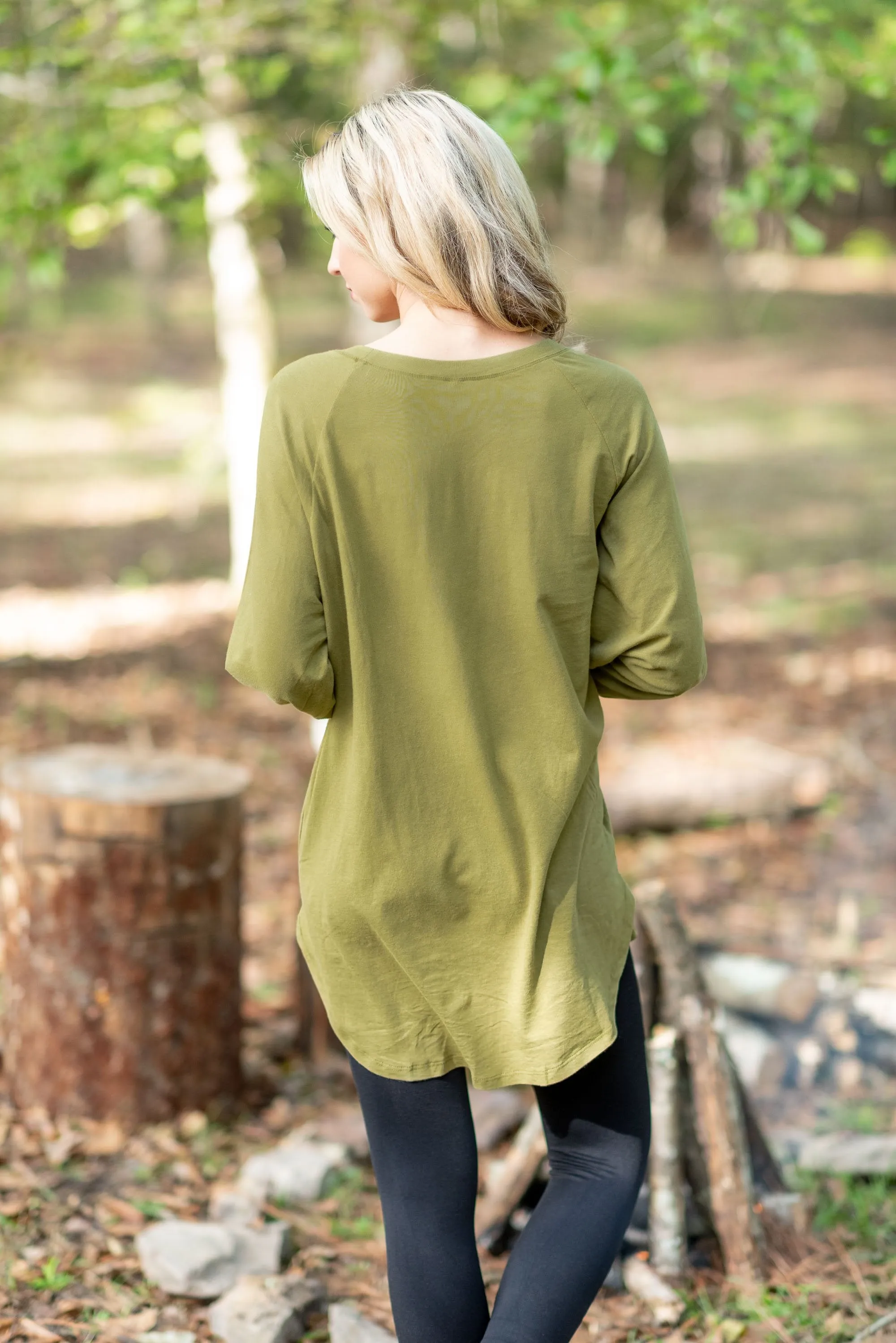 Easy Like Sunday Olive Green Tunic