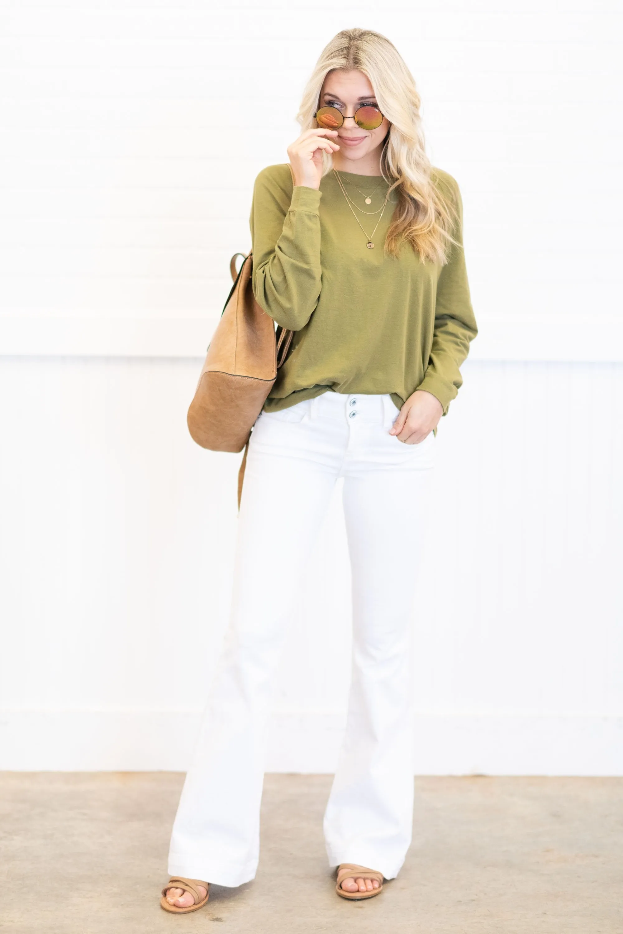 Easy Like Sunday Olive Green Tunic