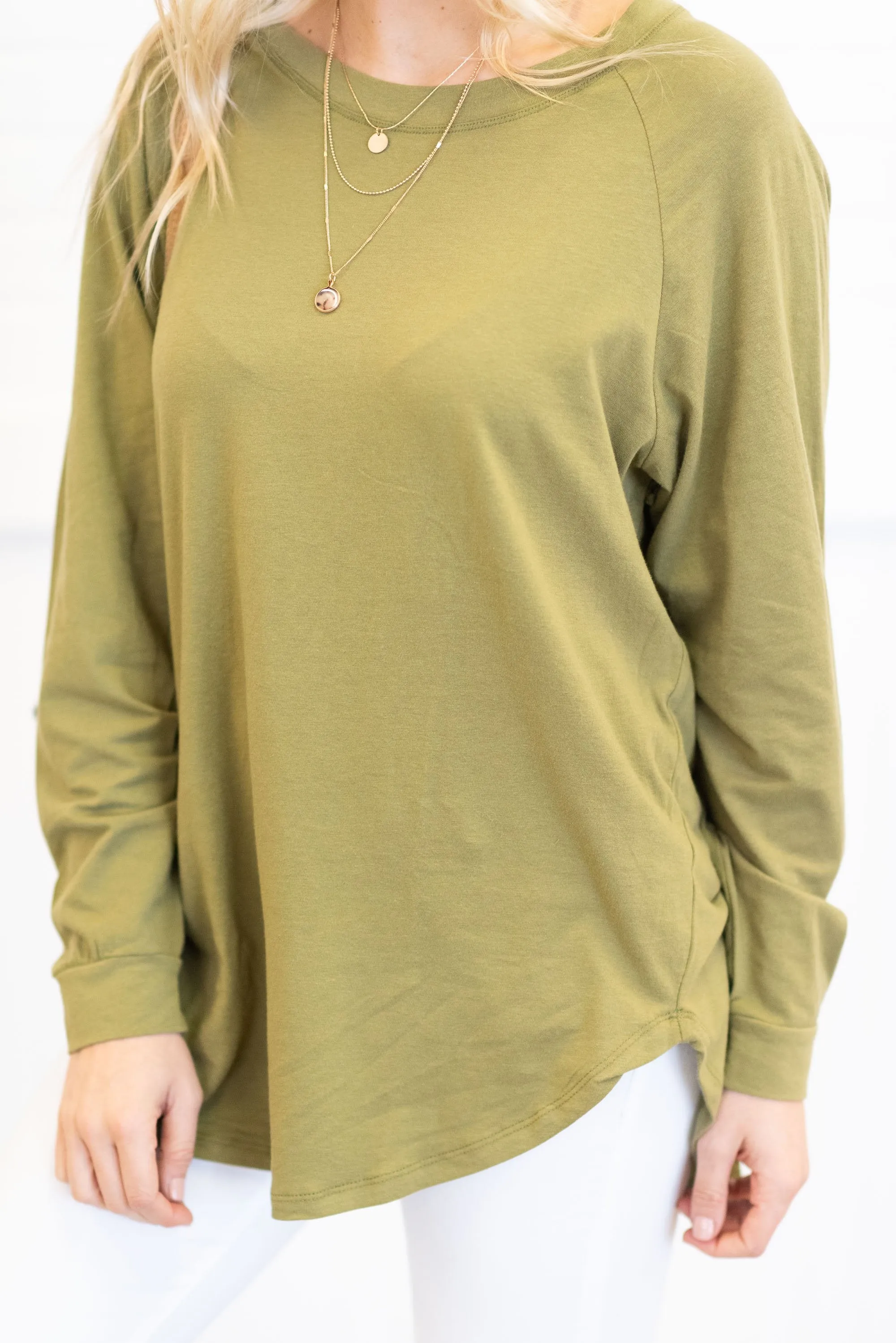 Easy Like Sunday Olive Green Tunic