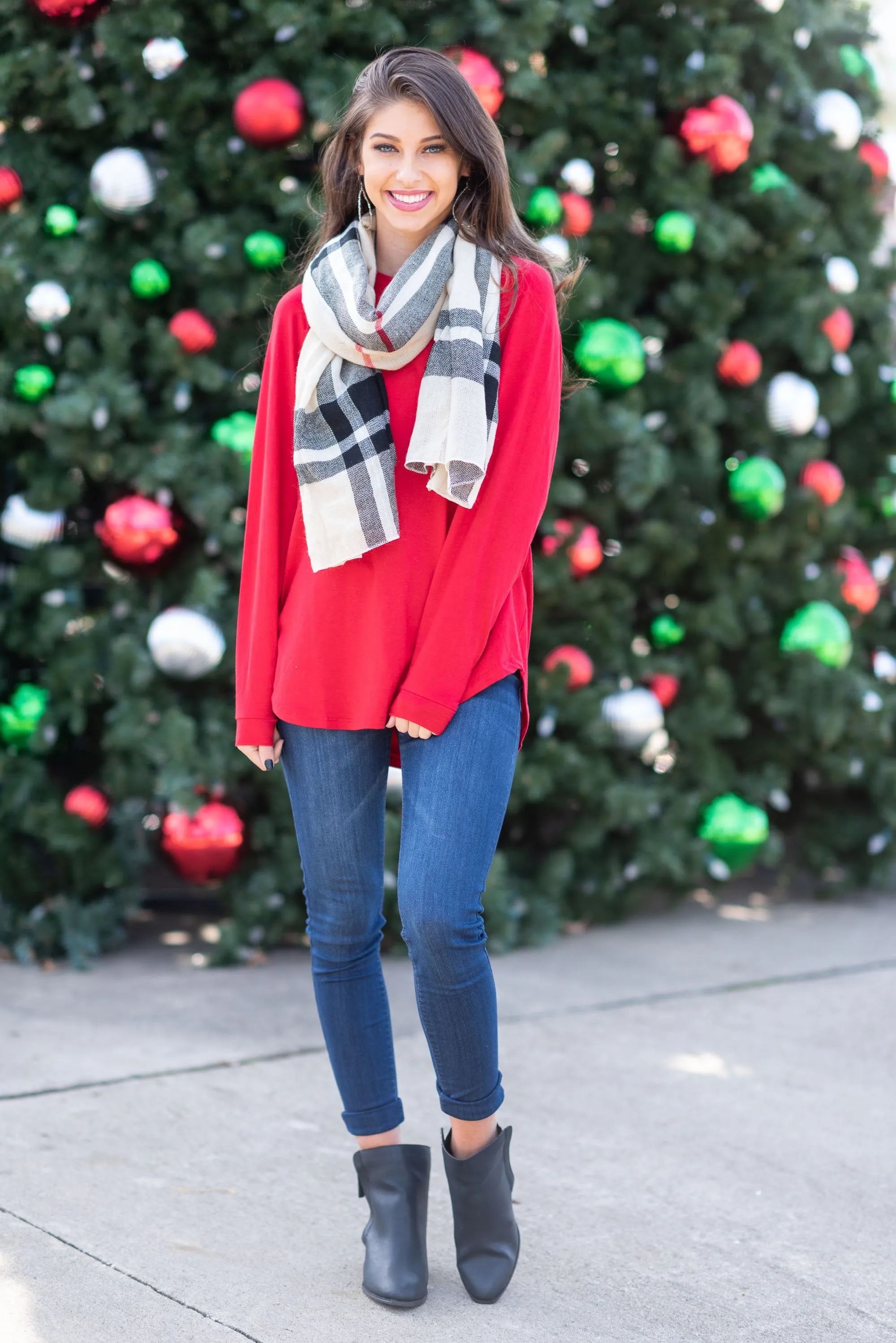 Easy Like Sunday Red Tunic