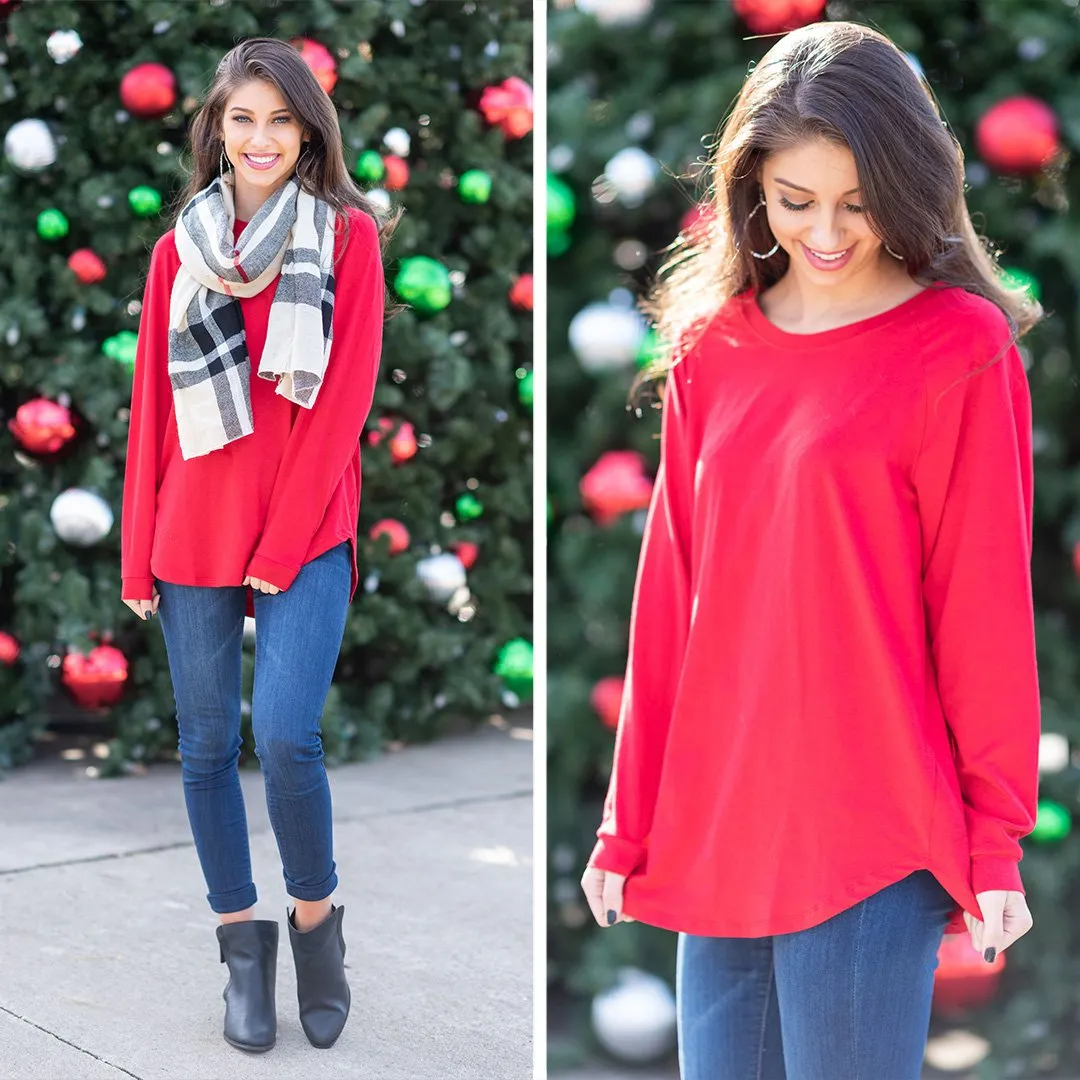 Easy Like Sunday Red Tunic