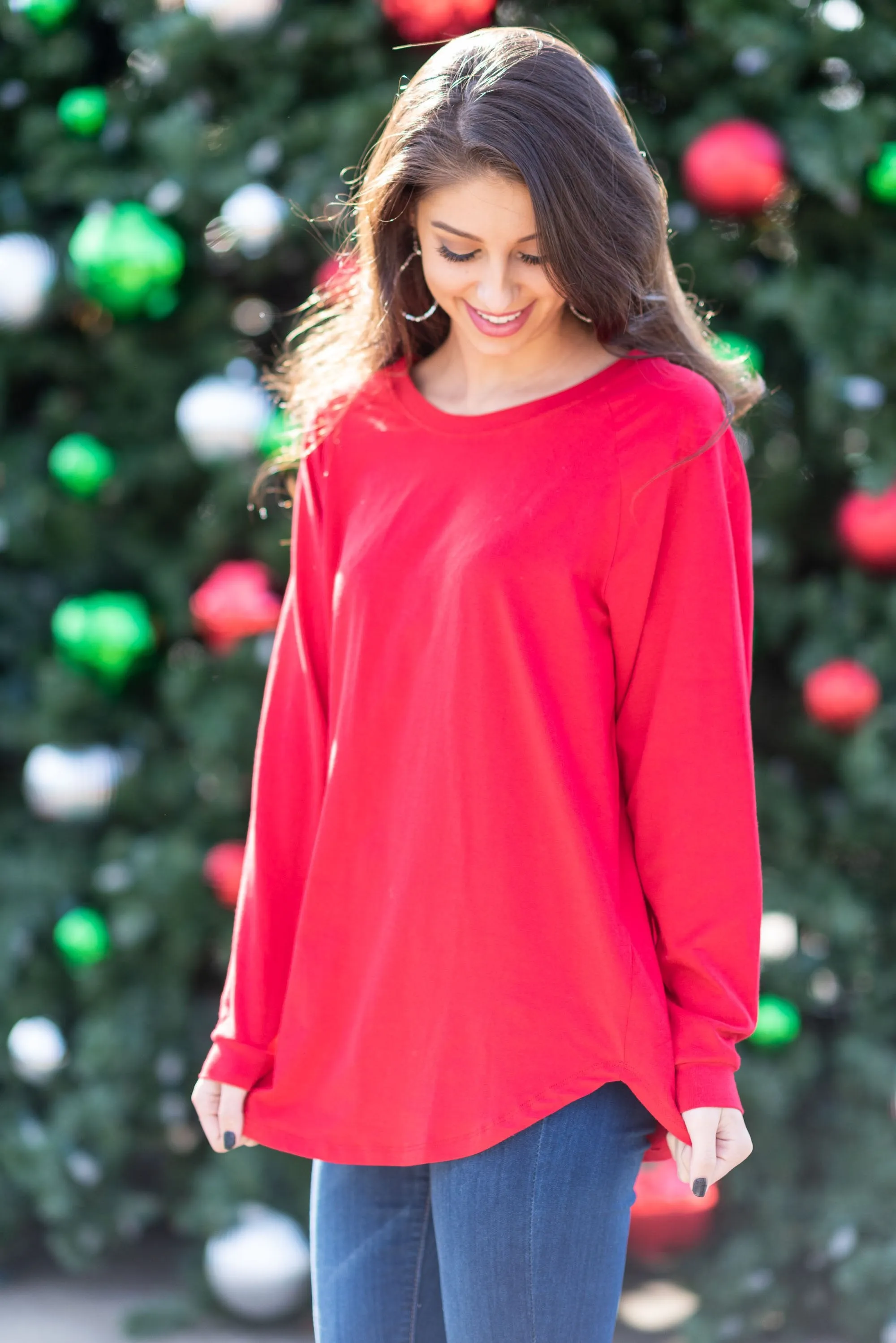 Easy Like Sunday Red Tunic