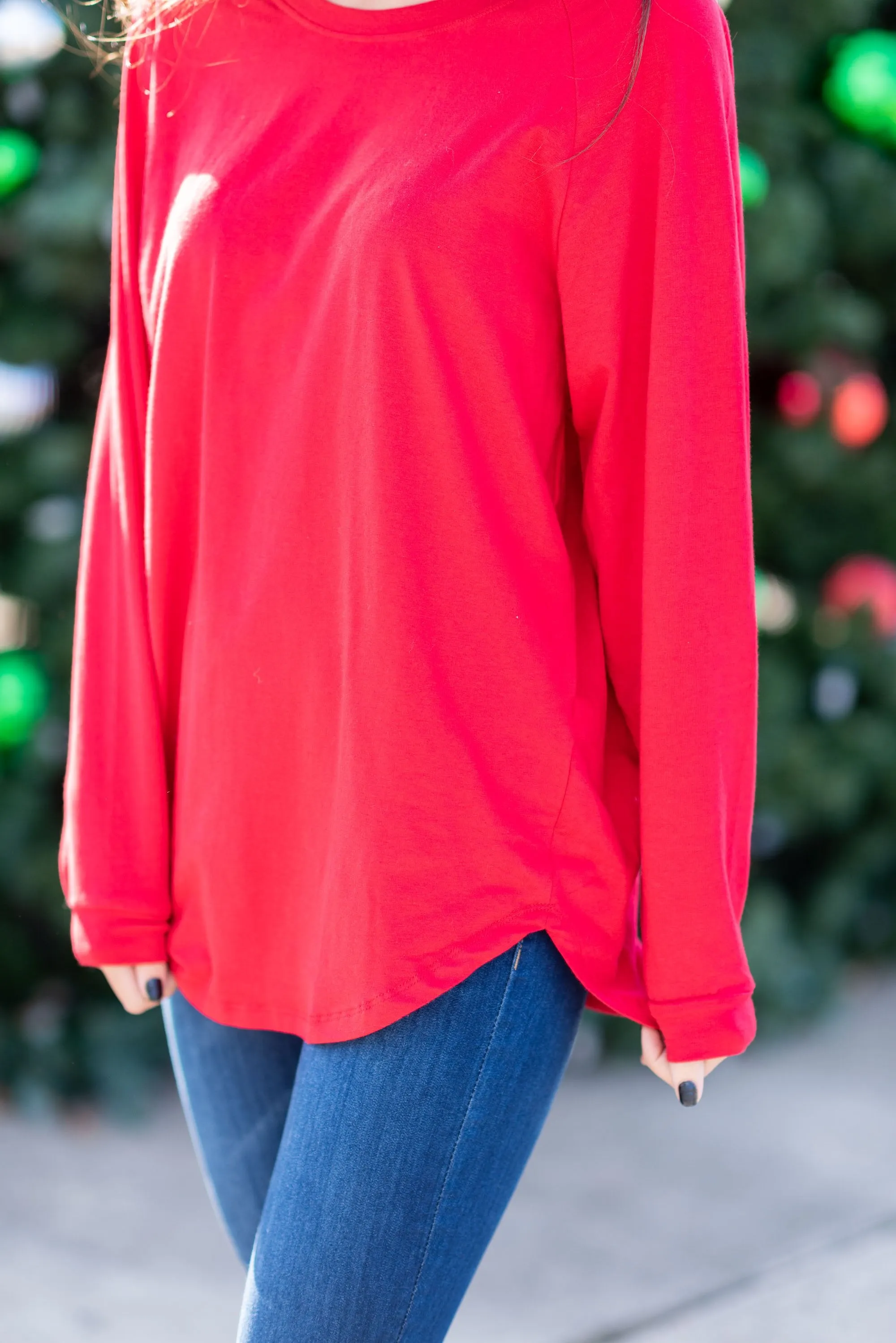 Easy Like Sunday Red Tunic