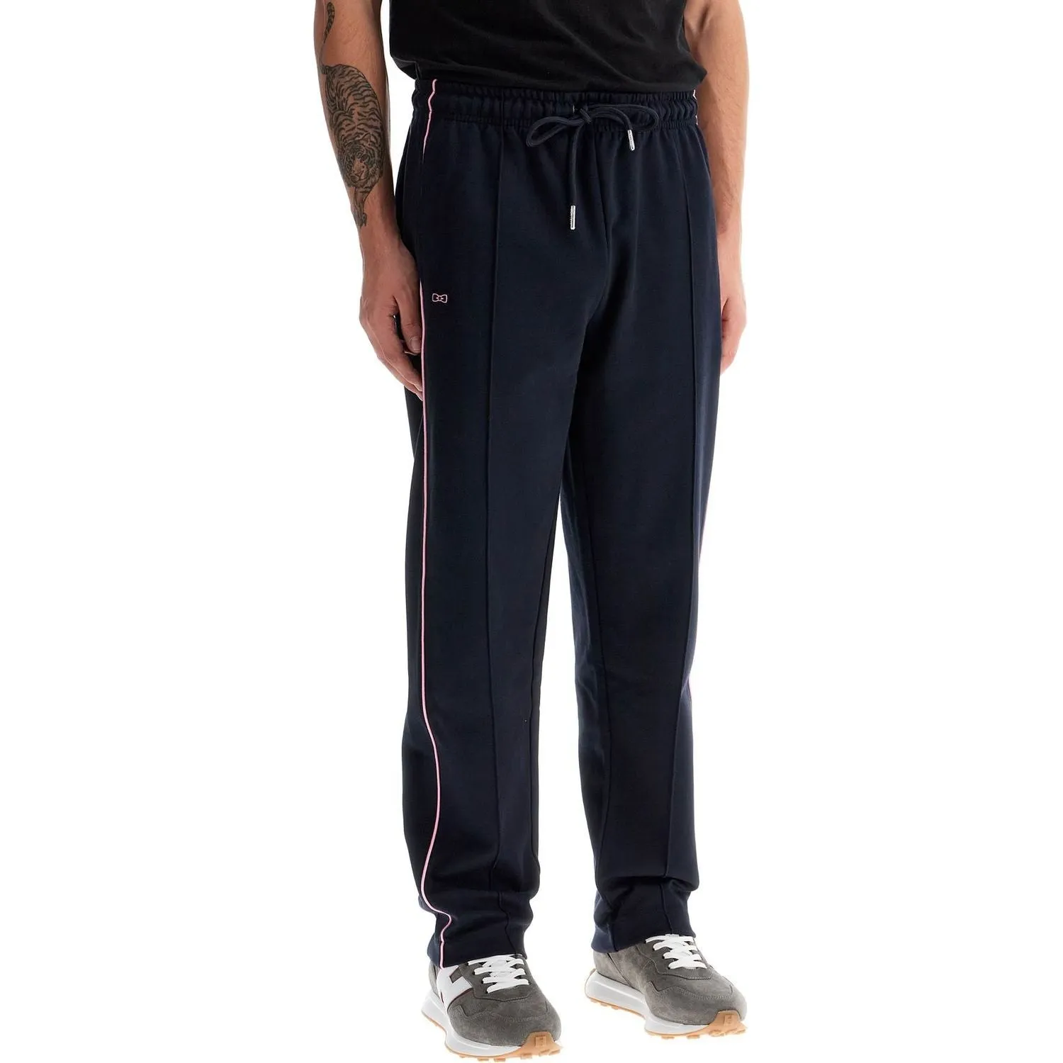 EDEN PARK contrast piping  cotton jersey joggers