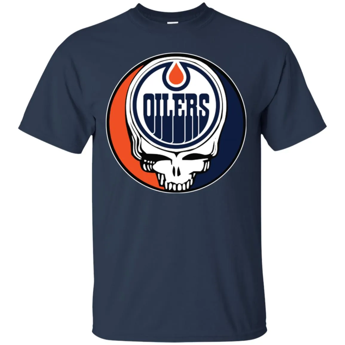 Edmonton Oilers Grateful Dead Steal Your Face Hockey Nhl Shirts