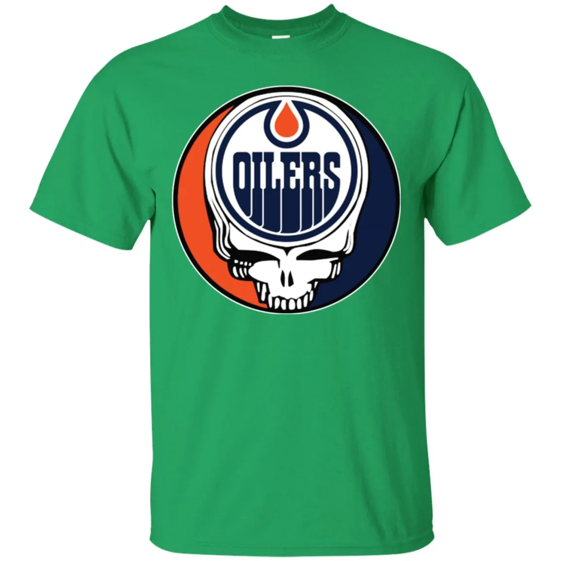 Edmonton Oilers Grateful Dead Steal Your Face Hockey Nhl Shirts