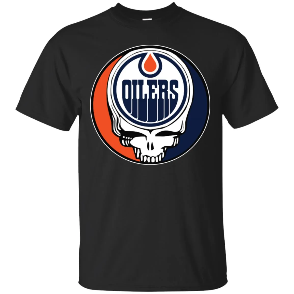 Edmonton Oilers Grateful Dead Steal Your Face Hockey Nhl Shirts