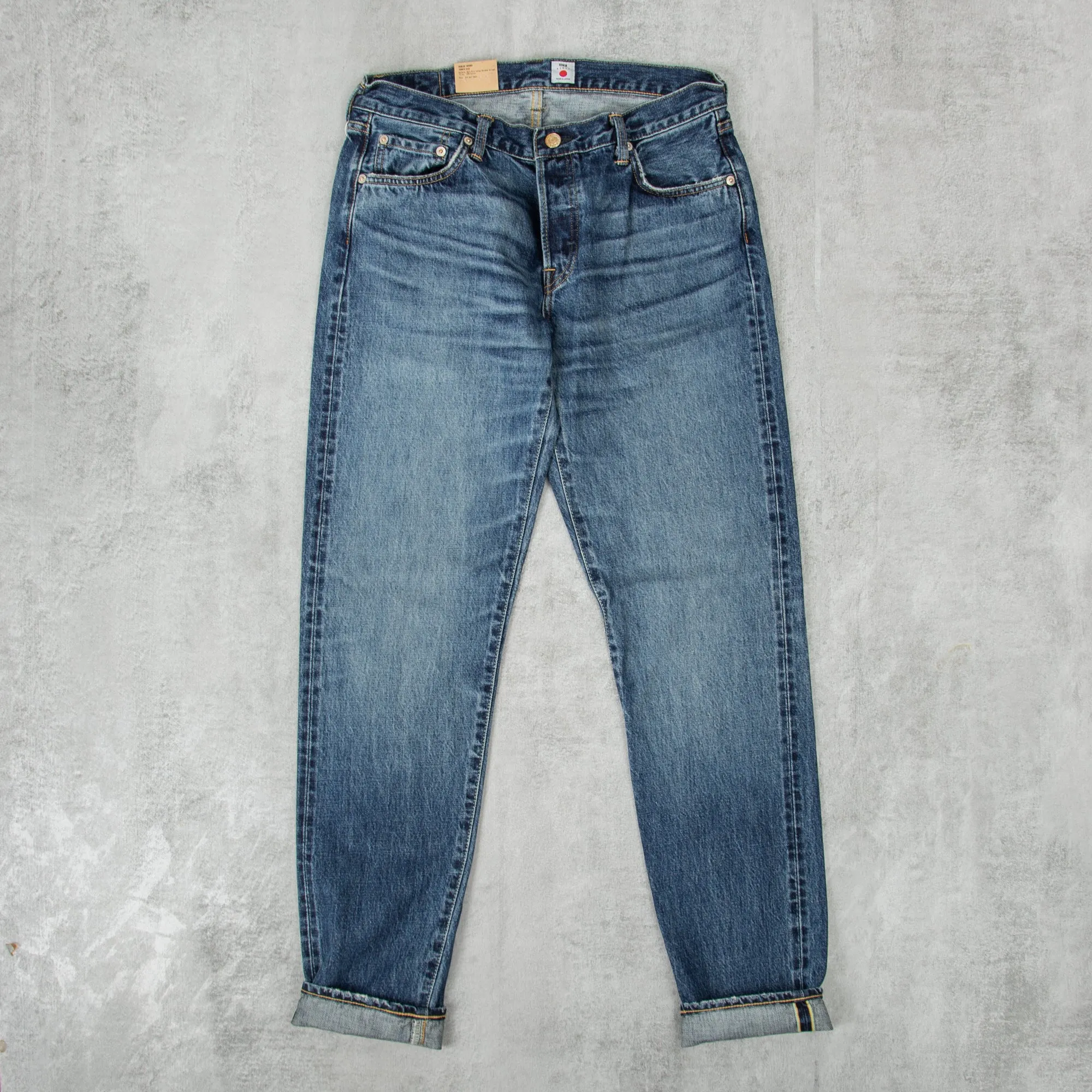 Edwin Regular Tapered Jeans Kaihara Rainbow Selvage - Mid Dark Wash