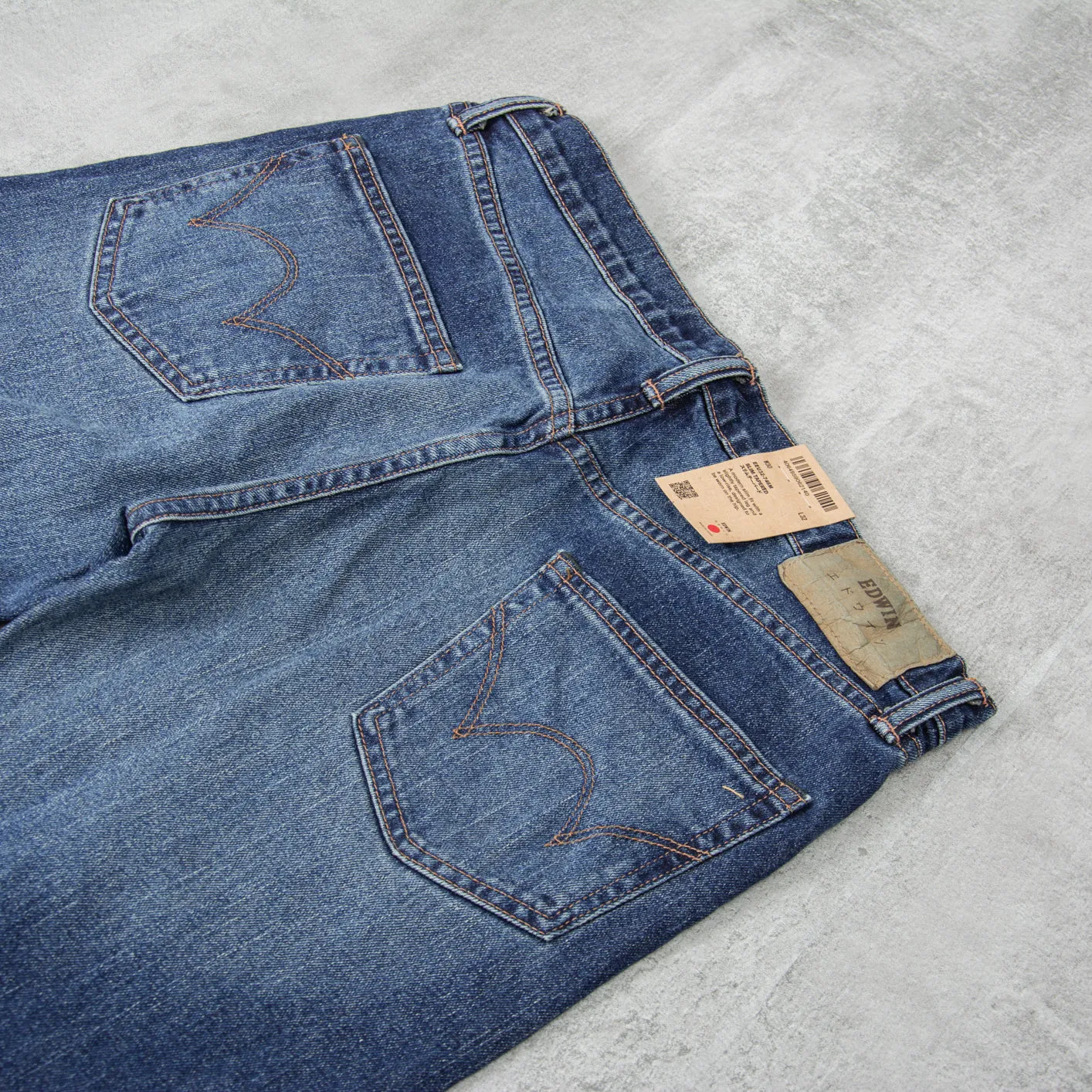 Edwin Slim Tapered Jeans Kaihara Stretch - Pure Indigo Dark Used