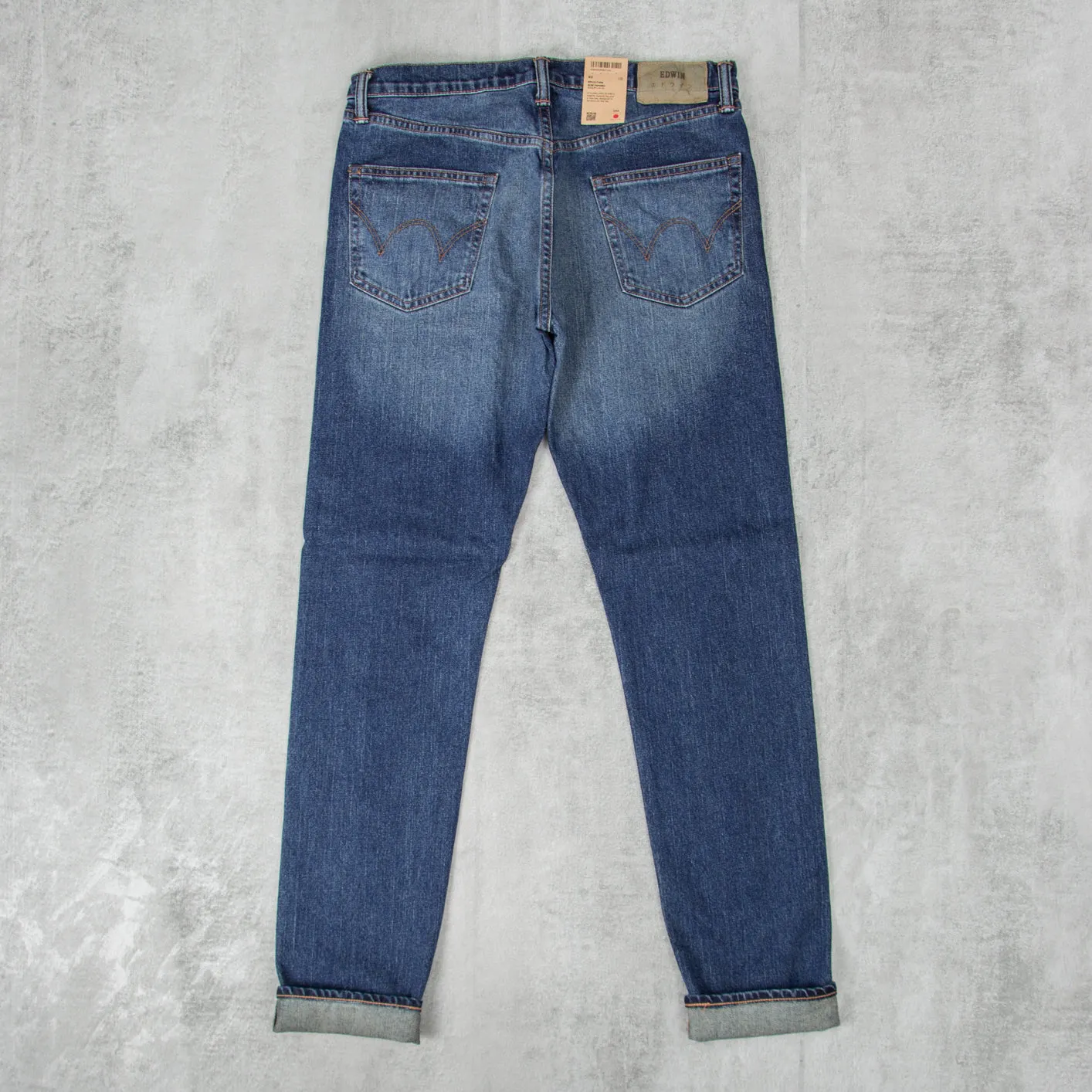 Edwin Slim Tapered Jeans Kaihara Stretch - Pure Indigo Dark Used