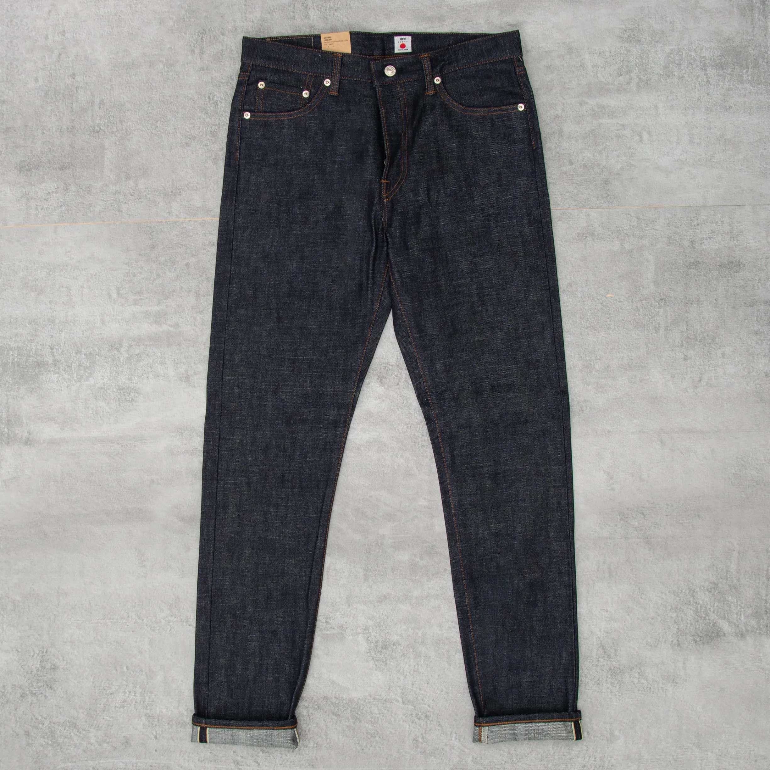 Edwin Slim Tapered Jeans - Rainbow Dark Pure Indigo Unwashed