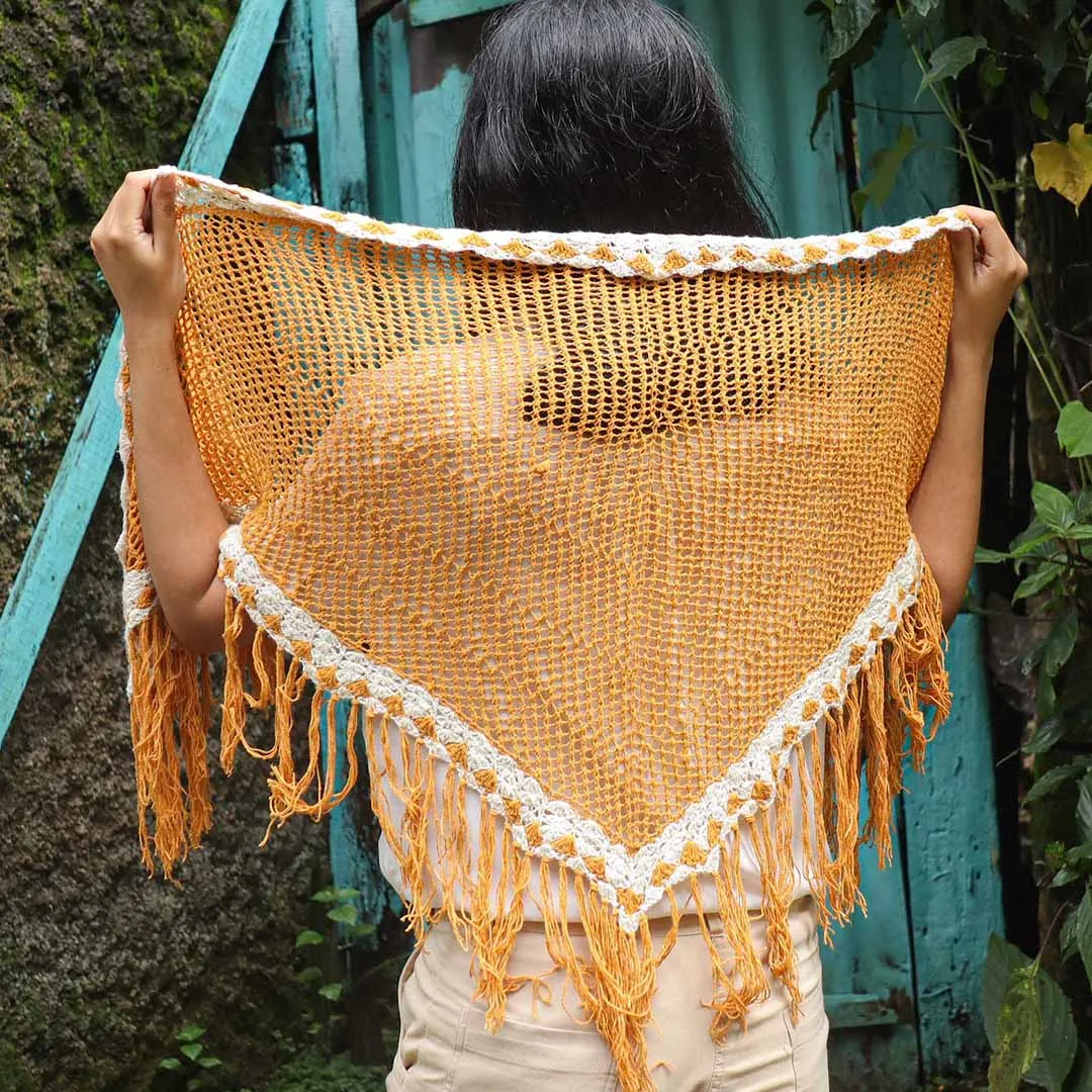 Eri Silk Helio Lace Shawl