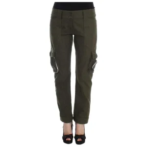 Ermanno Scervino Chic Green Cargo Pants for Effortless Style