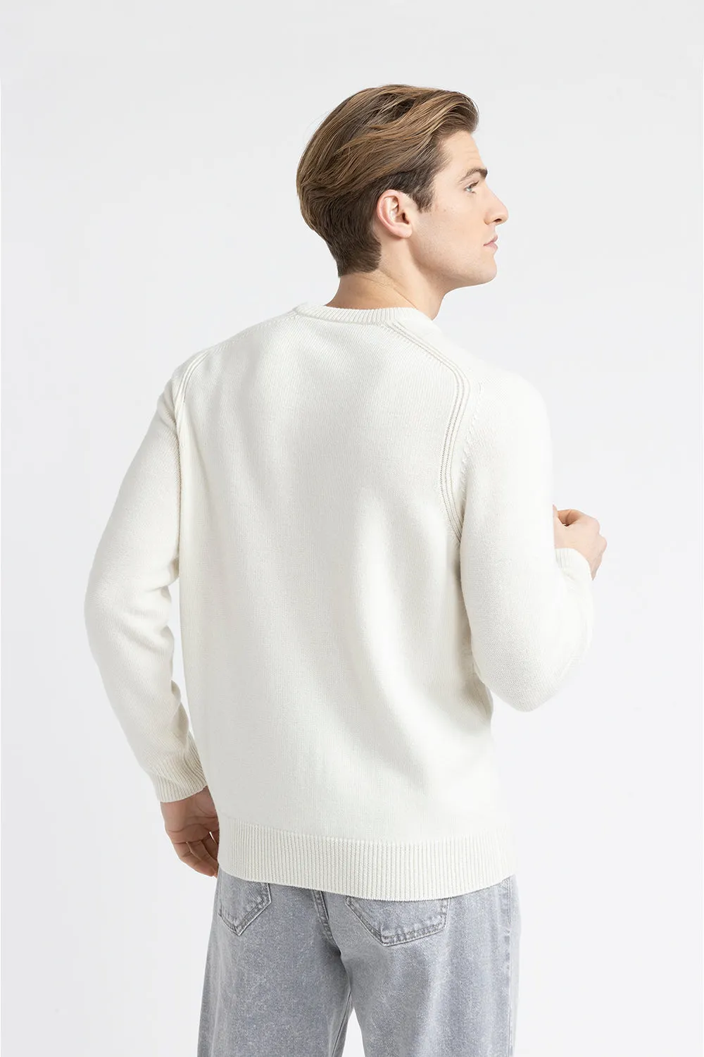 Extrafine pure merino wool sweater