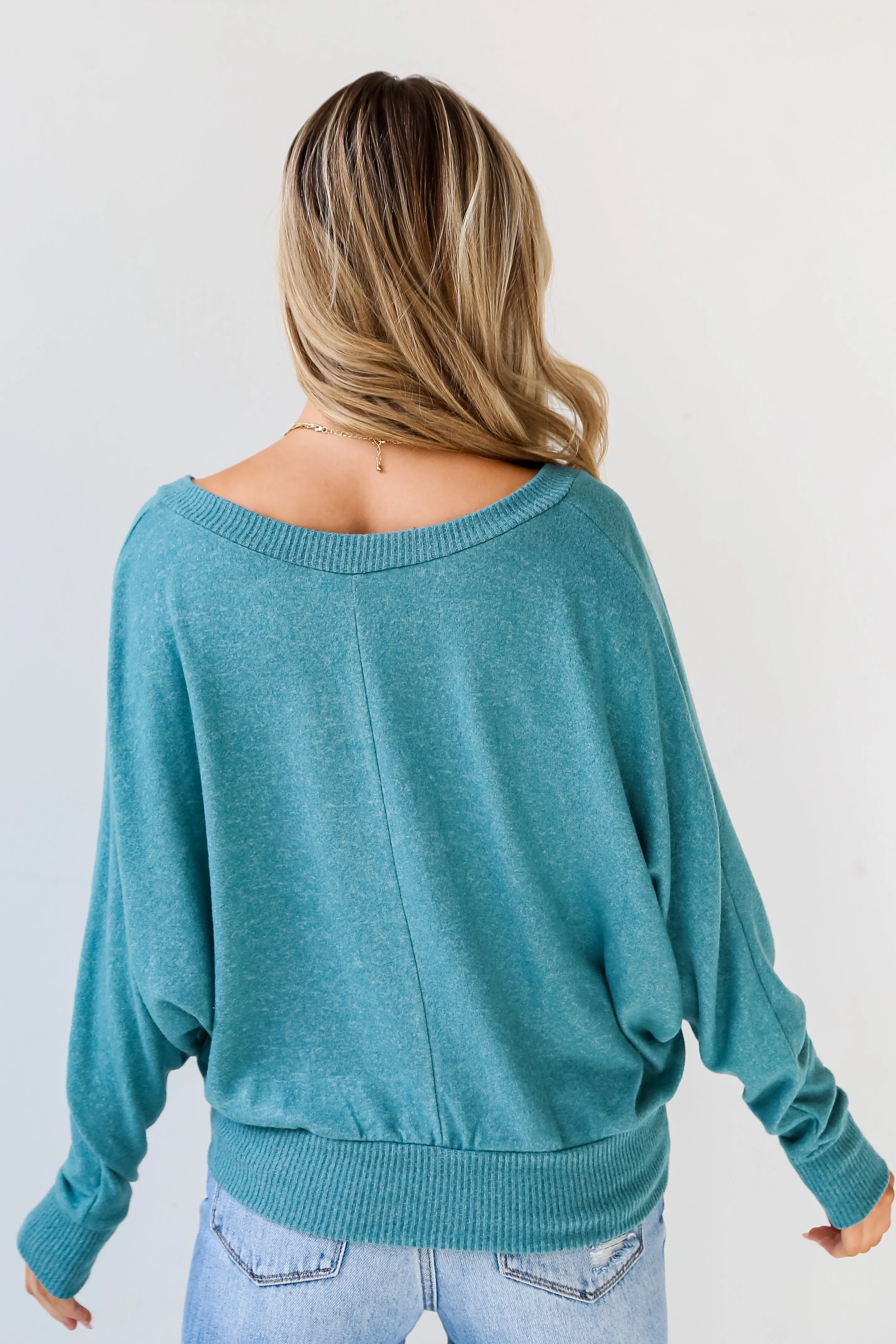 FINAL SALE - Amelia Brushed Knit Top - DU DEAL