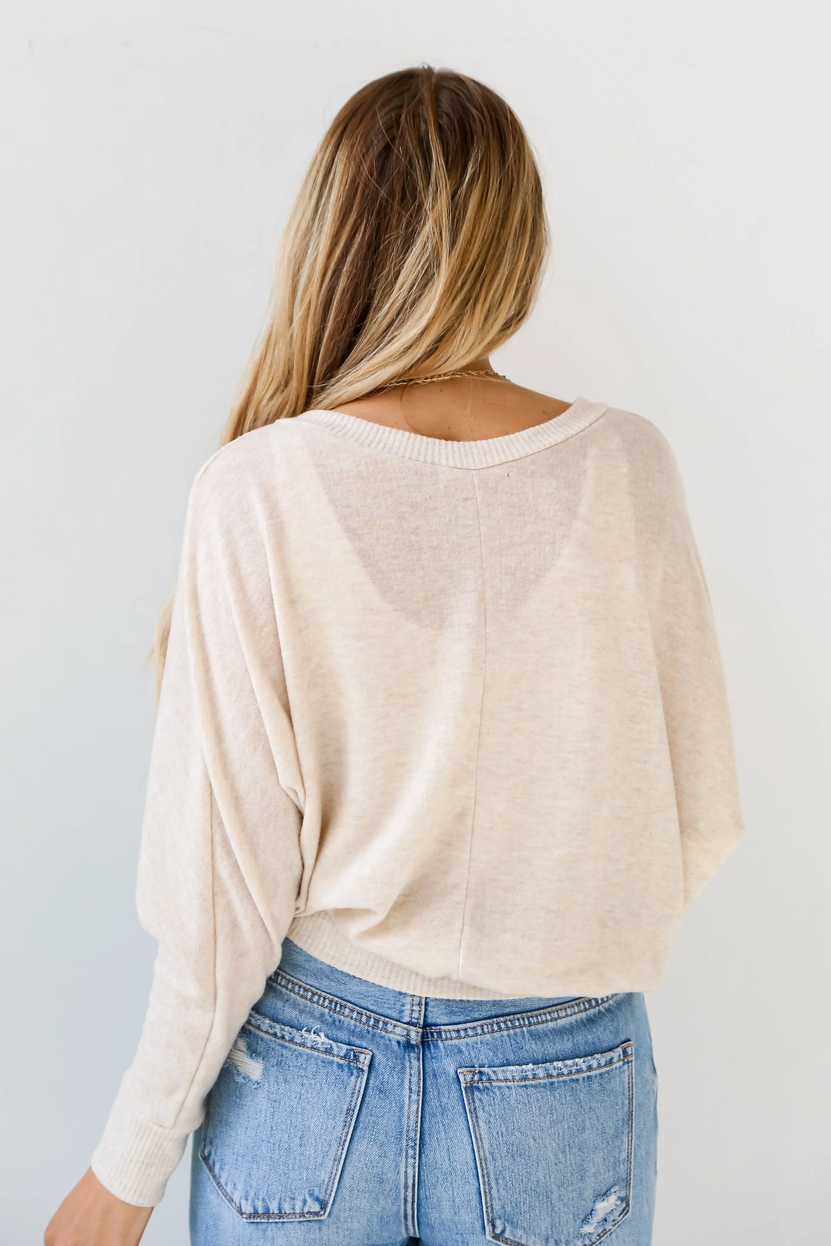 FINAL SALE - Amelia Brushed Knit Top - DU DEAL