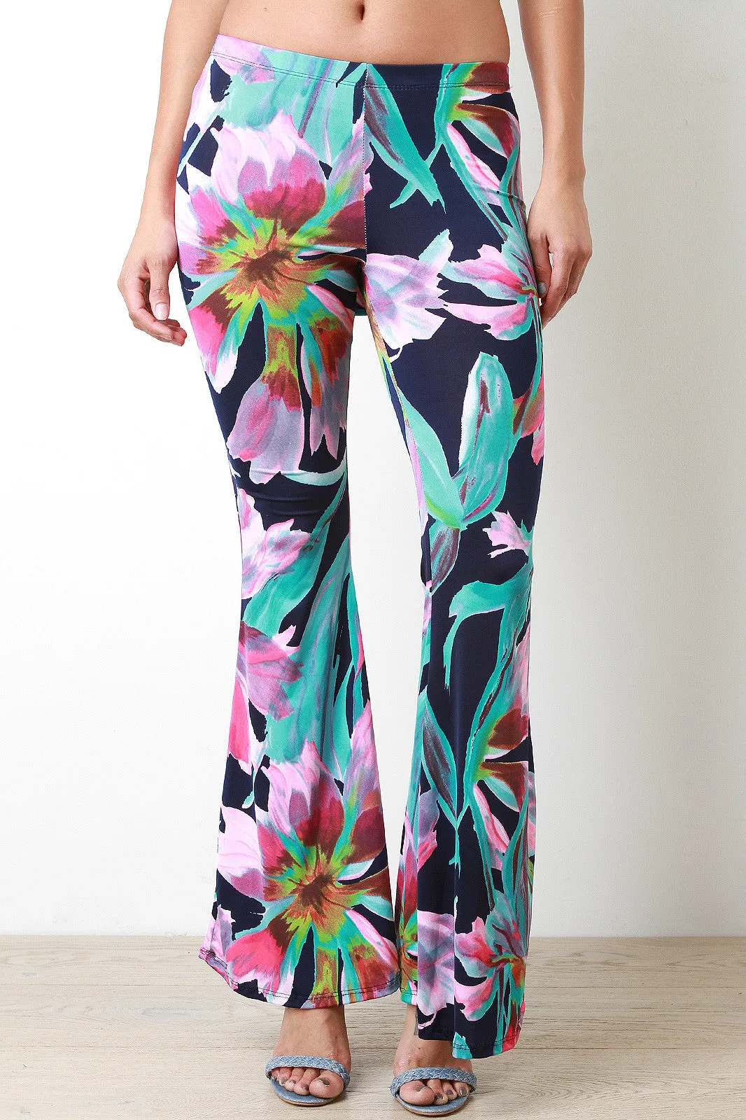 Floral Flare Pants