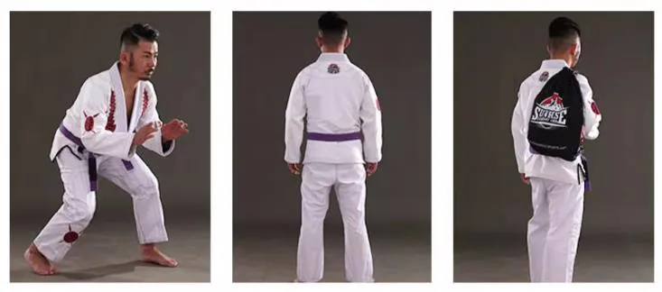 FLUORY GLADIATOR BJJF03 JIU JITSU GI JUNIOR Size XS-XL 3 COLOURS UNISEX