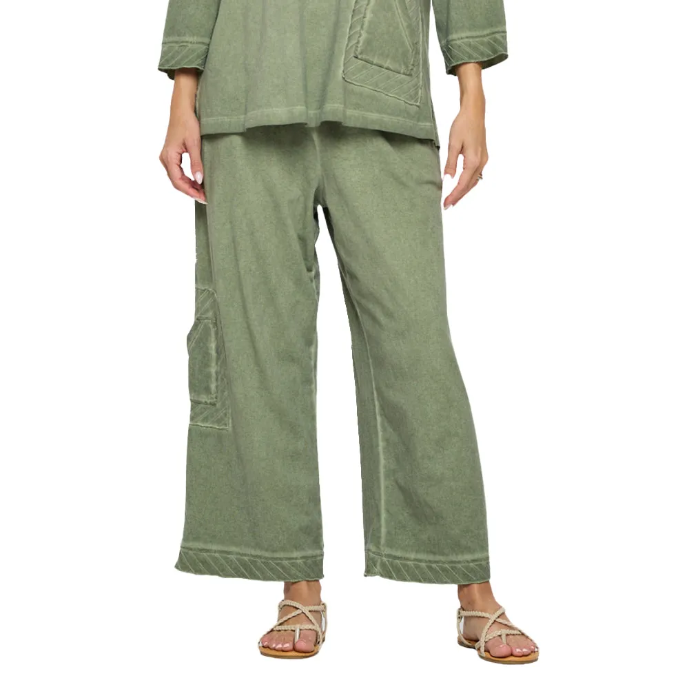 Focus Flood Pant With Cargo Pocket in Luna Olive - CS-386-OLV