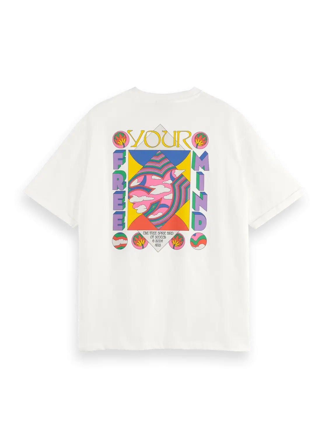 Free Your Mind Loose Fit T-Shirt (White) - 178787WI24101