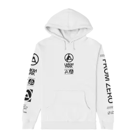 FZR WHITE PULLOVER HOODIE